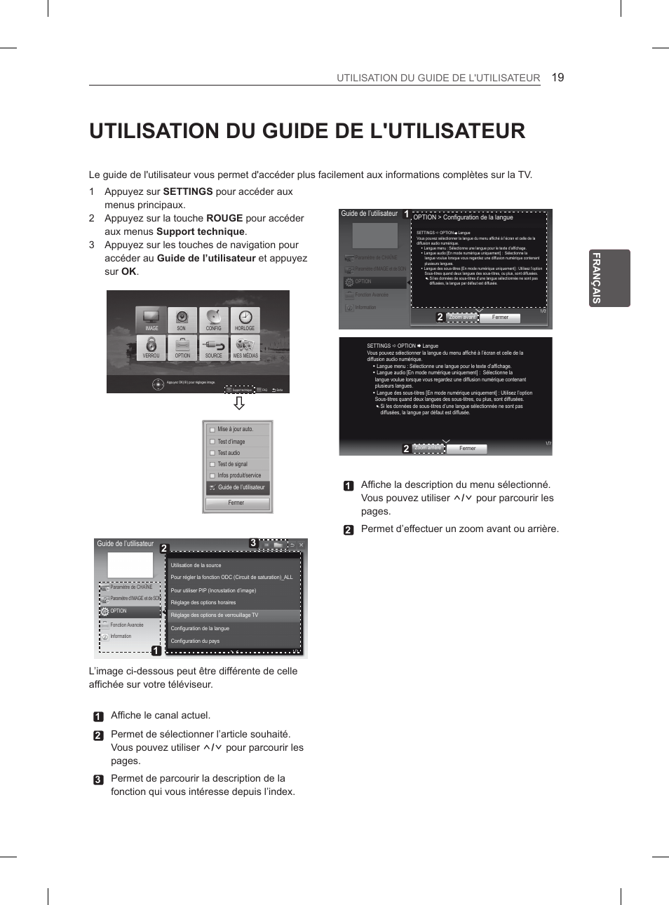 Utilisation du guide de l'utilisateur, Fra français utilisation du guide de l'utilisateur | LG 26LN450B User Manual | Page 66 / 223