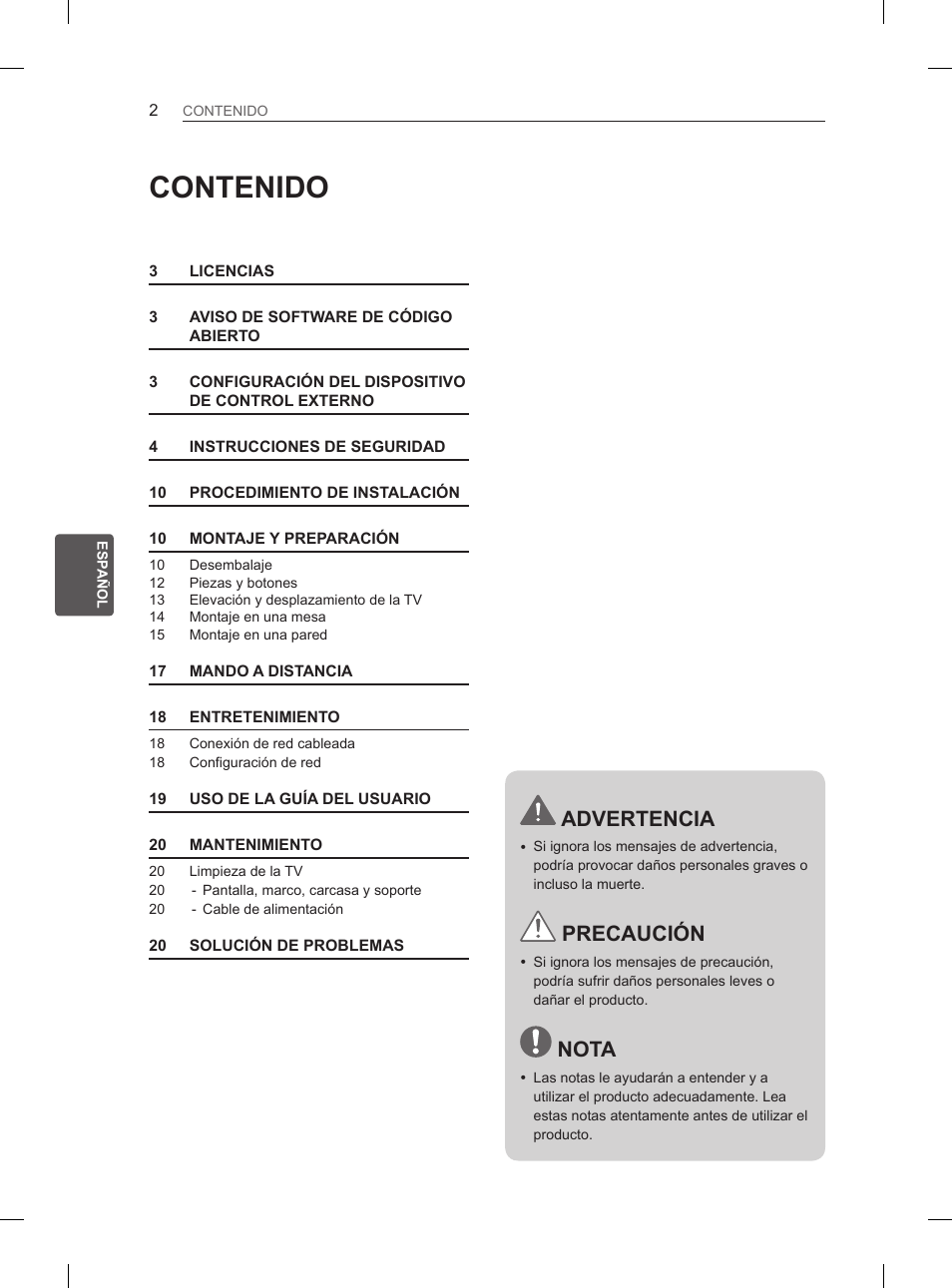 LG 26LN450B User Manual | Page 93 / 223