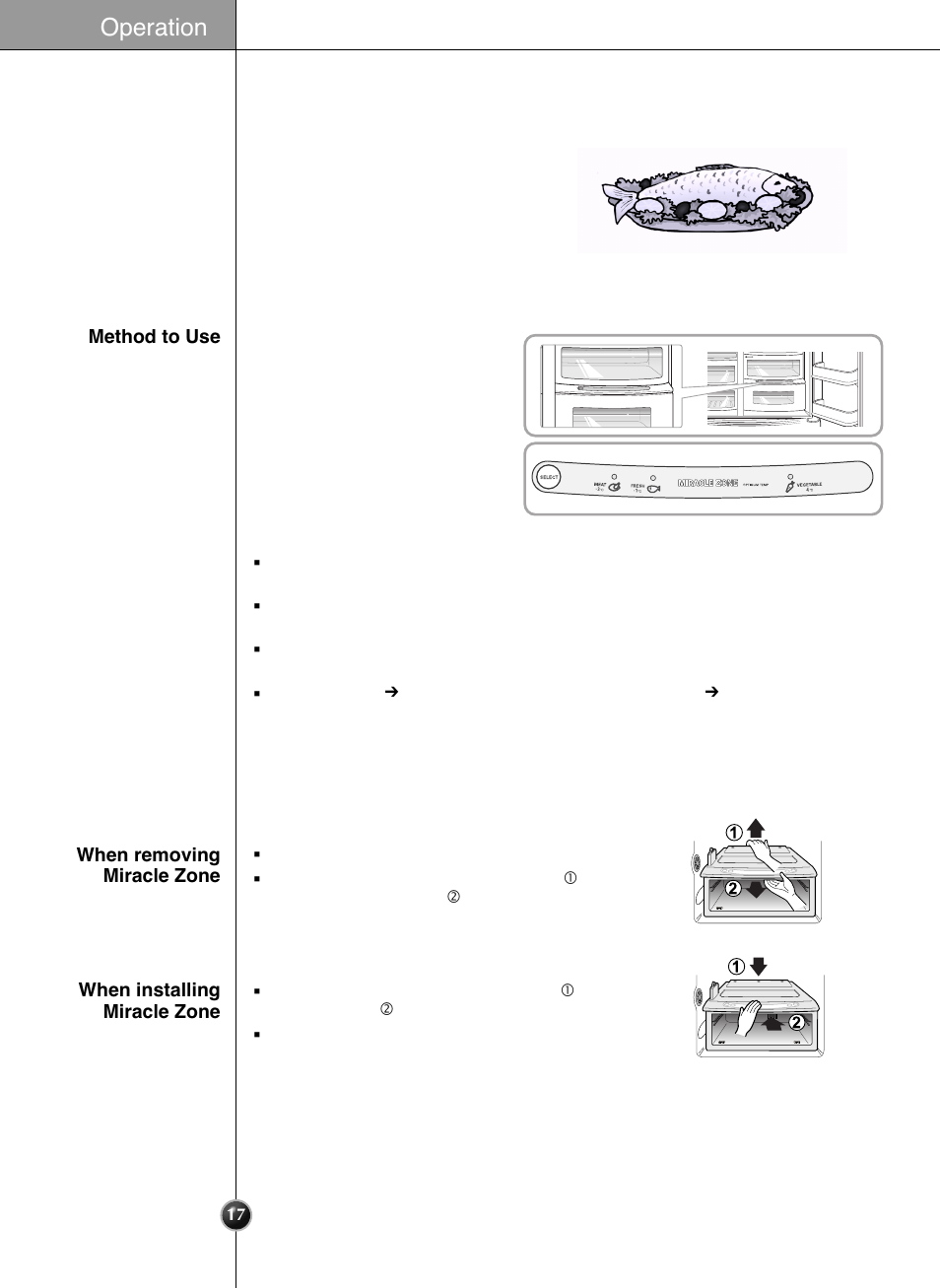 Operation | LG GRL2060TQA User Manual | Page 17 / 82
