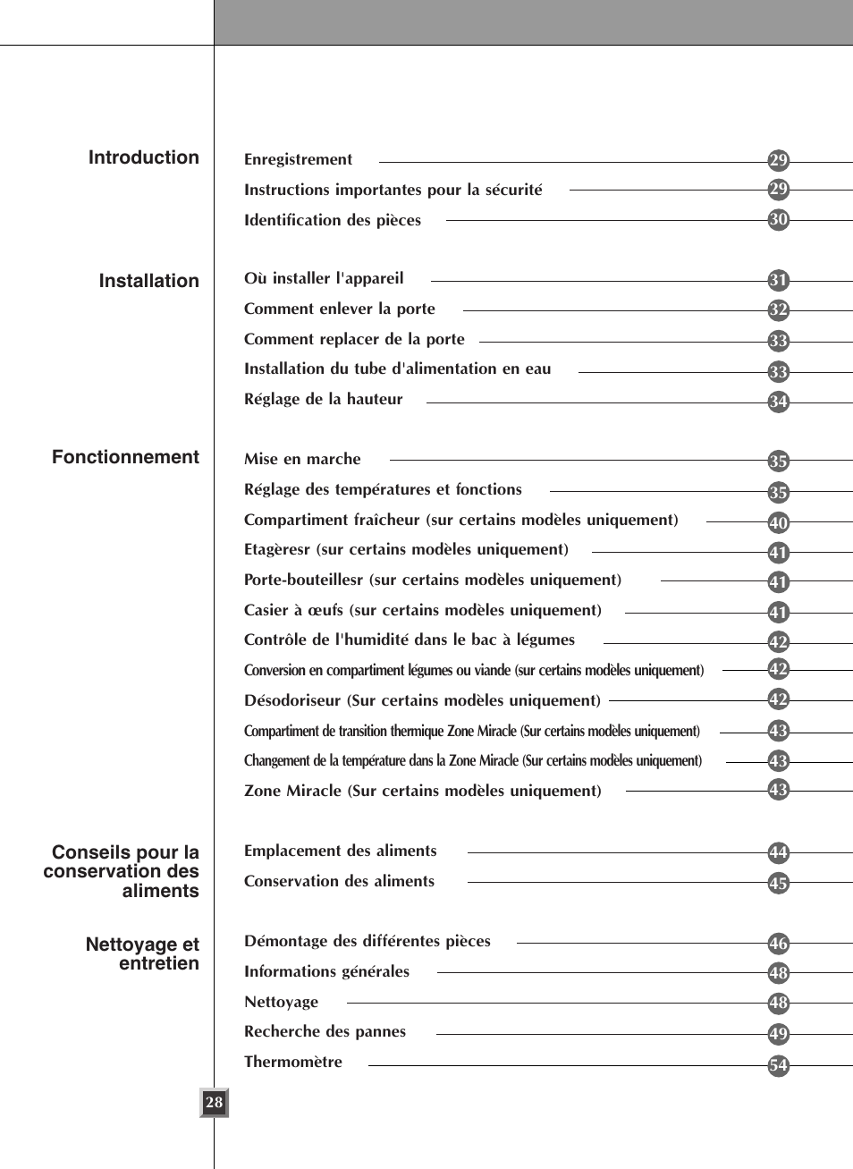 LG GRL2060TQA User Manual | Page 28 / 82
