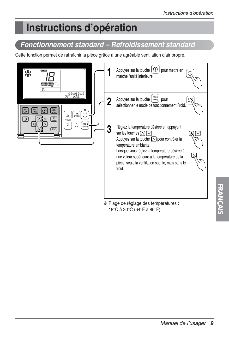 Instructions d’opération | LG UT30 User Manual | Page 123 / 304