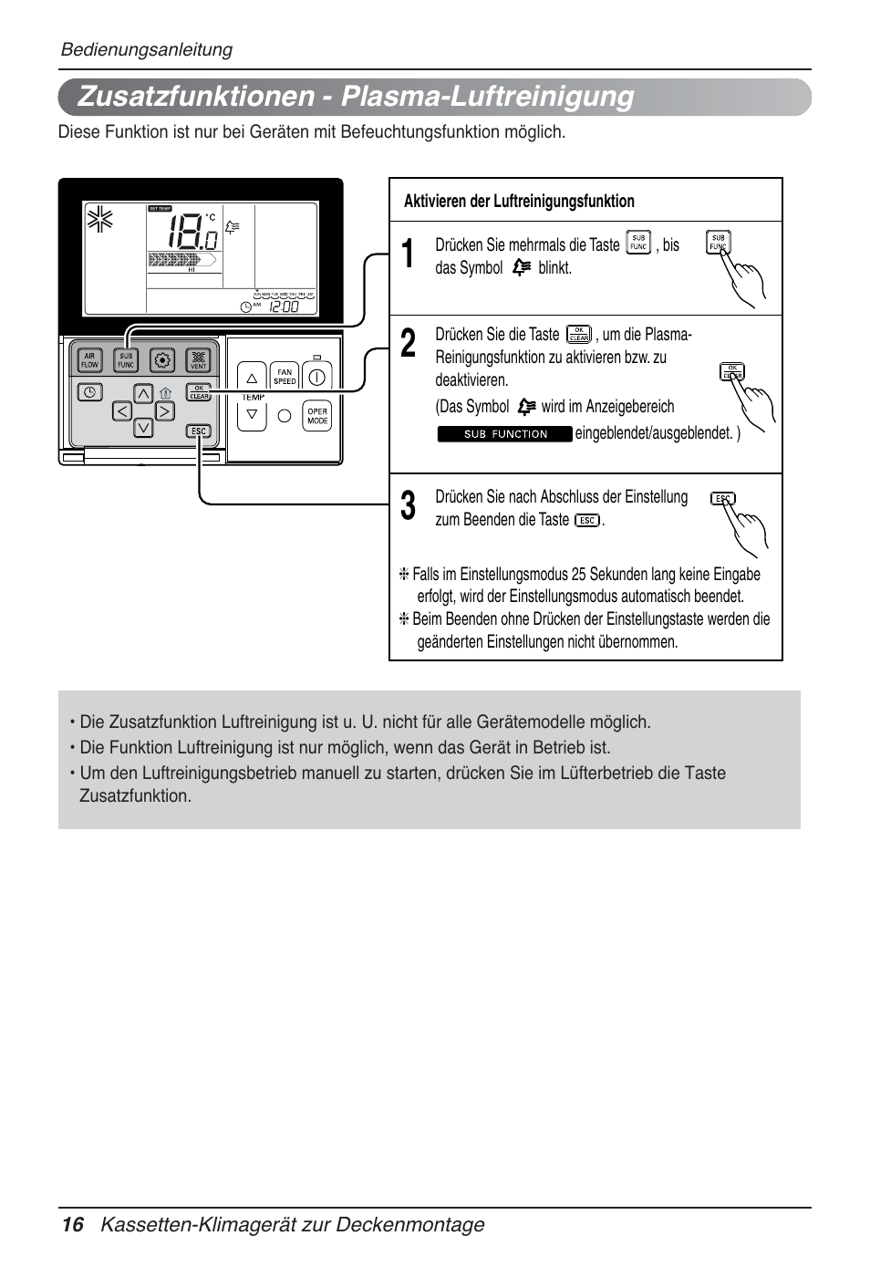 Zusatzfunktionen - plasma-luftreinigung | LG UT30 User Manual | Page 168 / 304