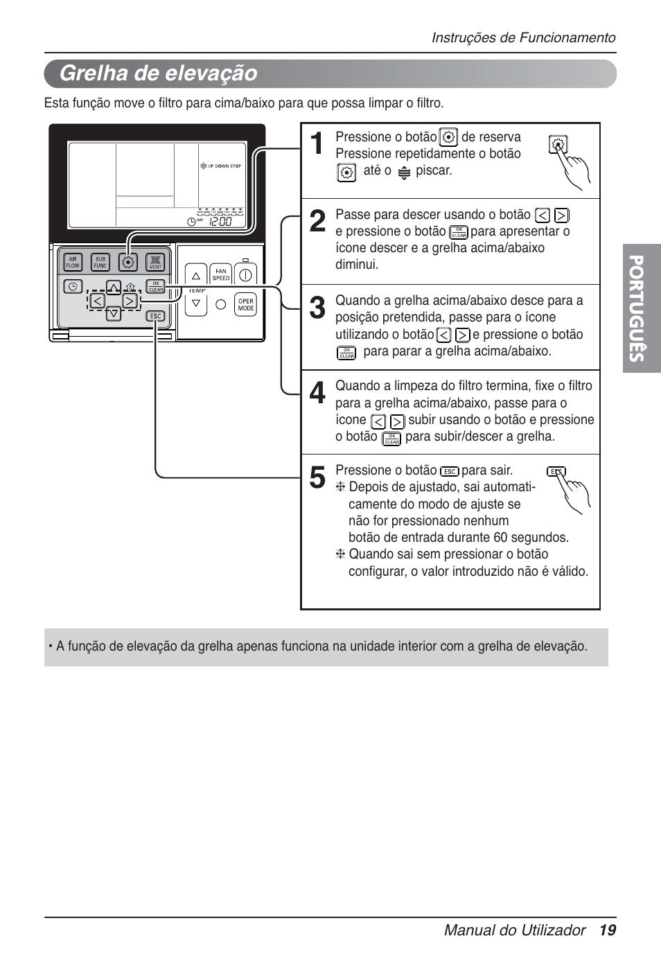 Grelha de elevação | LG UT30 User Manual | Page 247 / 304