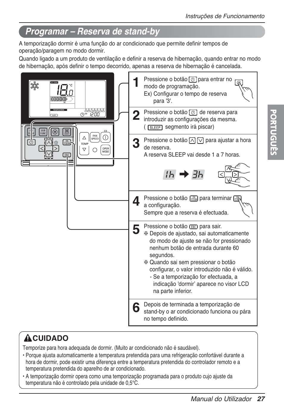 Programar – reserva de stand-by | LG UT30 User Manual | Page 255 / 304
