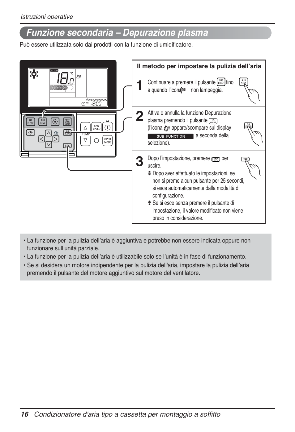 Funzione secondaria – depurazione plasma | LG UT30 User Manual | Page 54 / 304