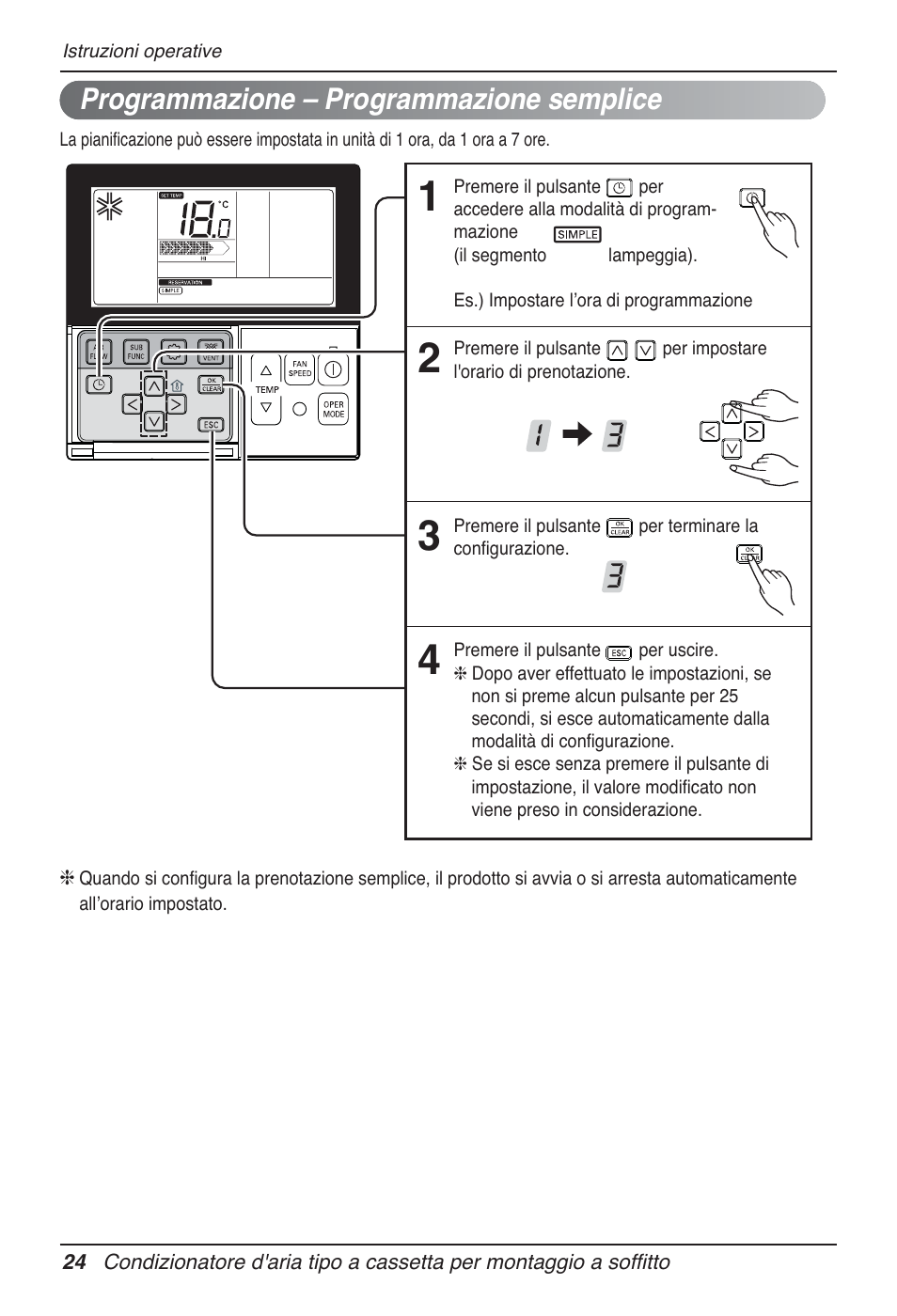 Programmazione – programmazione semplice | LG UT30 User Manual | Page 62 / 304