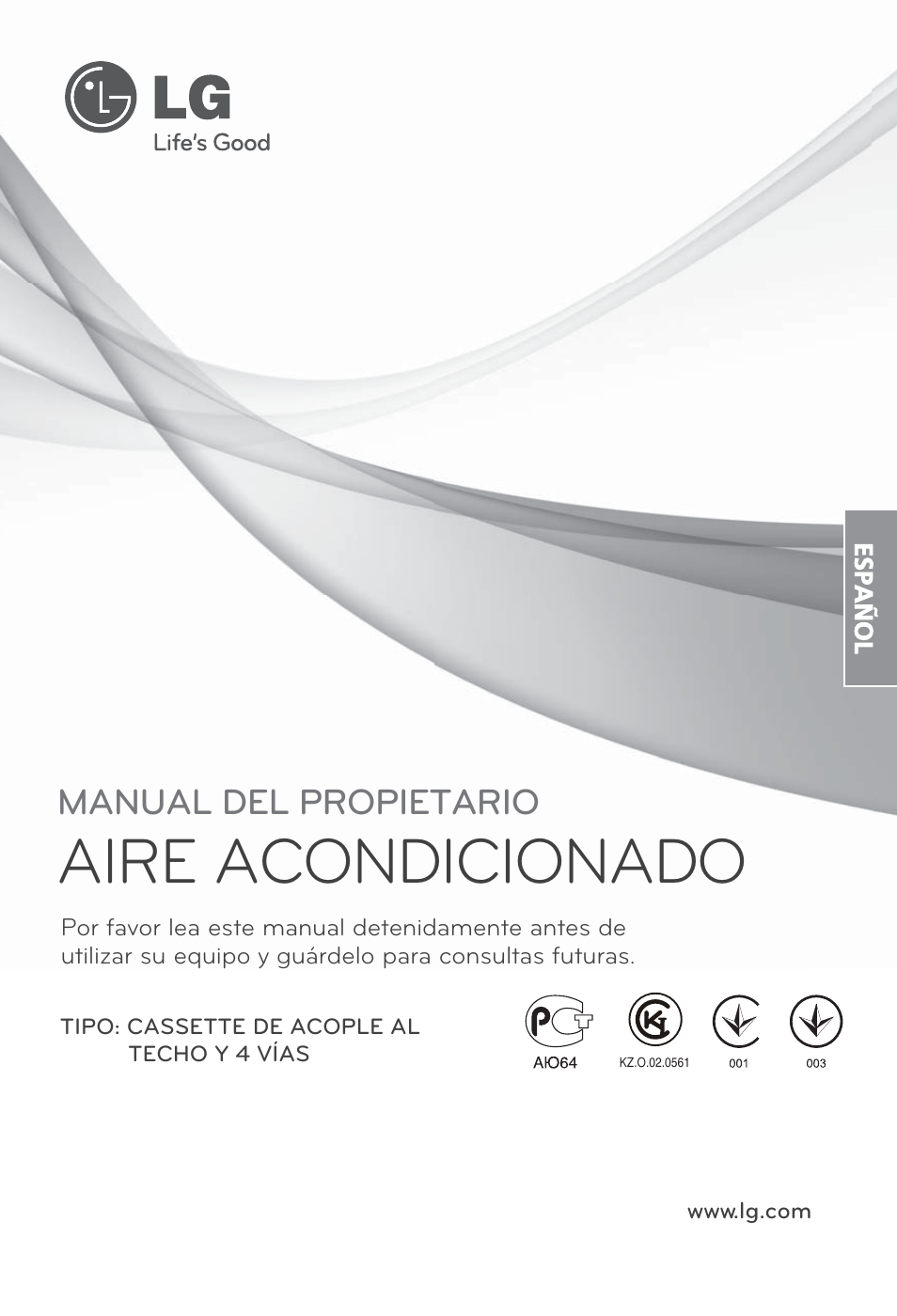 Aire acondicionado, Manual del propietario | LG UT30 User Manual | Page 77 / 304