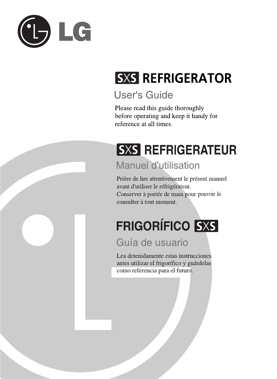 LG GWL2275YLQA User Manual | 82 pages