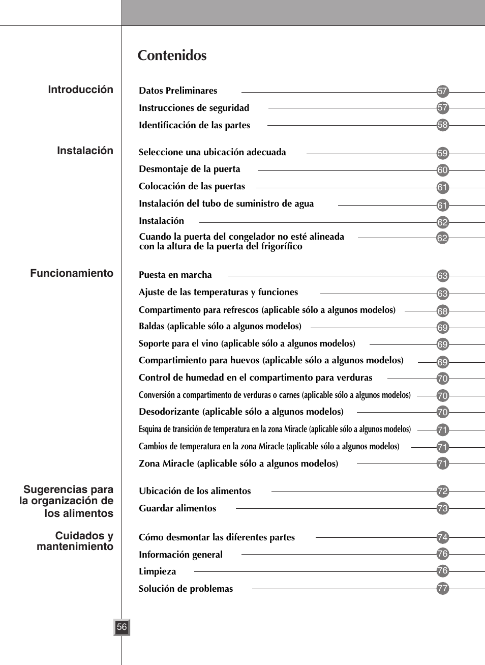 LG GWL2275YLQA User Manual | Page 56 / 82