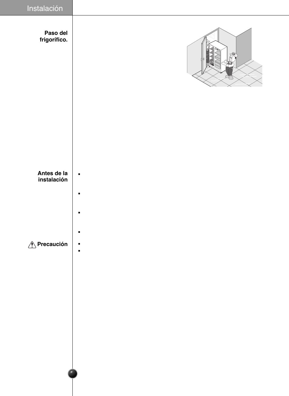 Instalación | LG GWL2275YLQA User Manual | Page 61 / 82