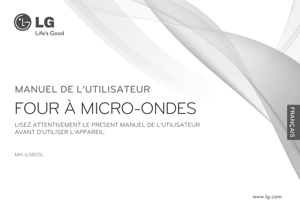 Four à micro-ondes, Manuel de l’utilisateur | LG MH-6380SL User Manual | Page 71 / 141