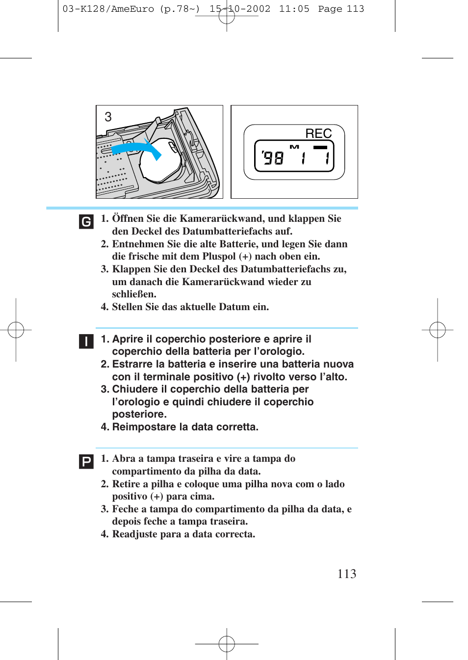 Canon Prima AF-9s Set User Manual | Page 113 / 127