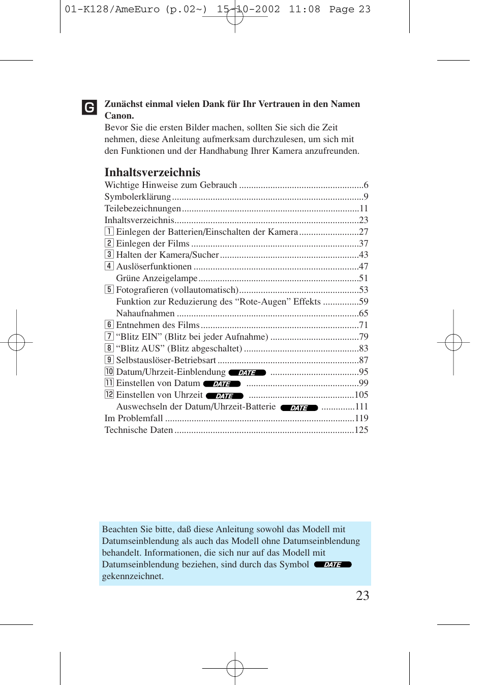 Canon Prima AF-9s Set User Manual | Page 23 / 127