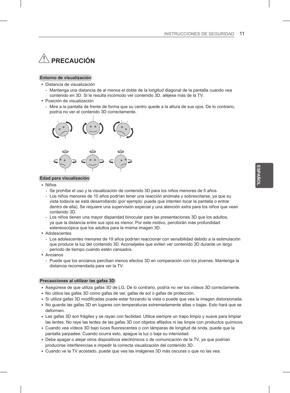 Precaución | LG 50PM4700 User Manual | Page 122 / 671