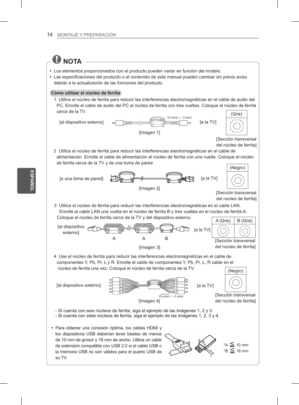 Nota | LG 50PM4700 User Manual | Page 125 / 671
