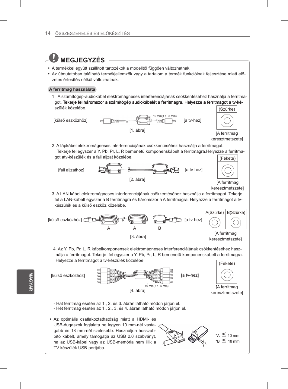 Megjegyzés | LG 50PM4700 User Manual | Page 229 / 671
