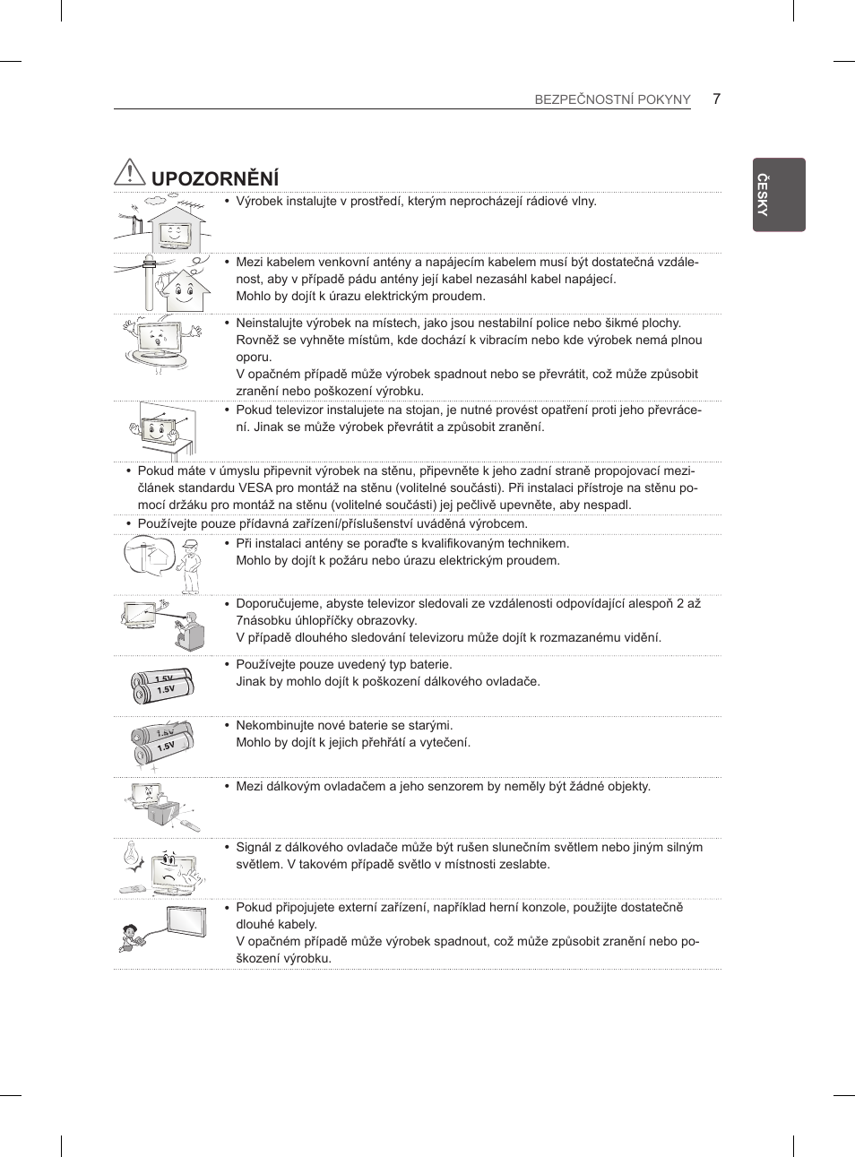 Upozornění | LG 50PM4700 User Manual | Page 274 / 671