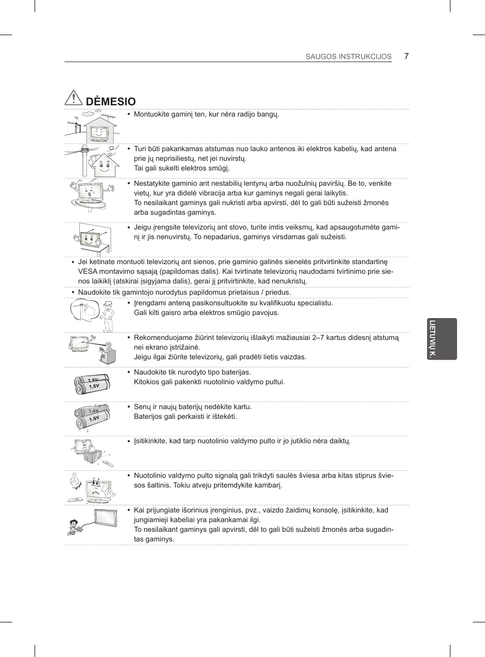 Dėmesio | LG 50PM4700 User Manual | Page 404 / 671