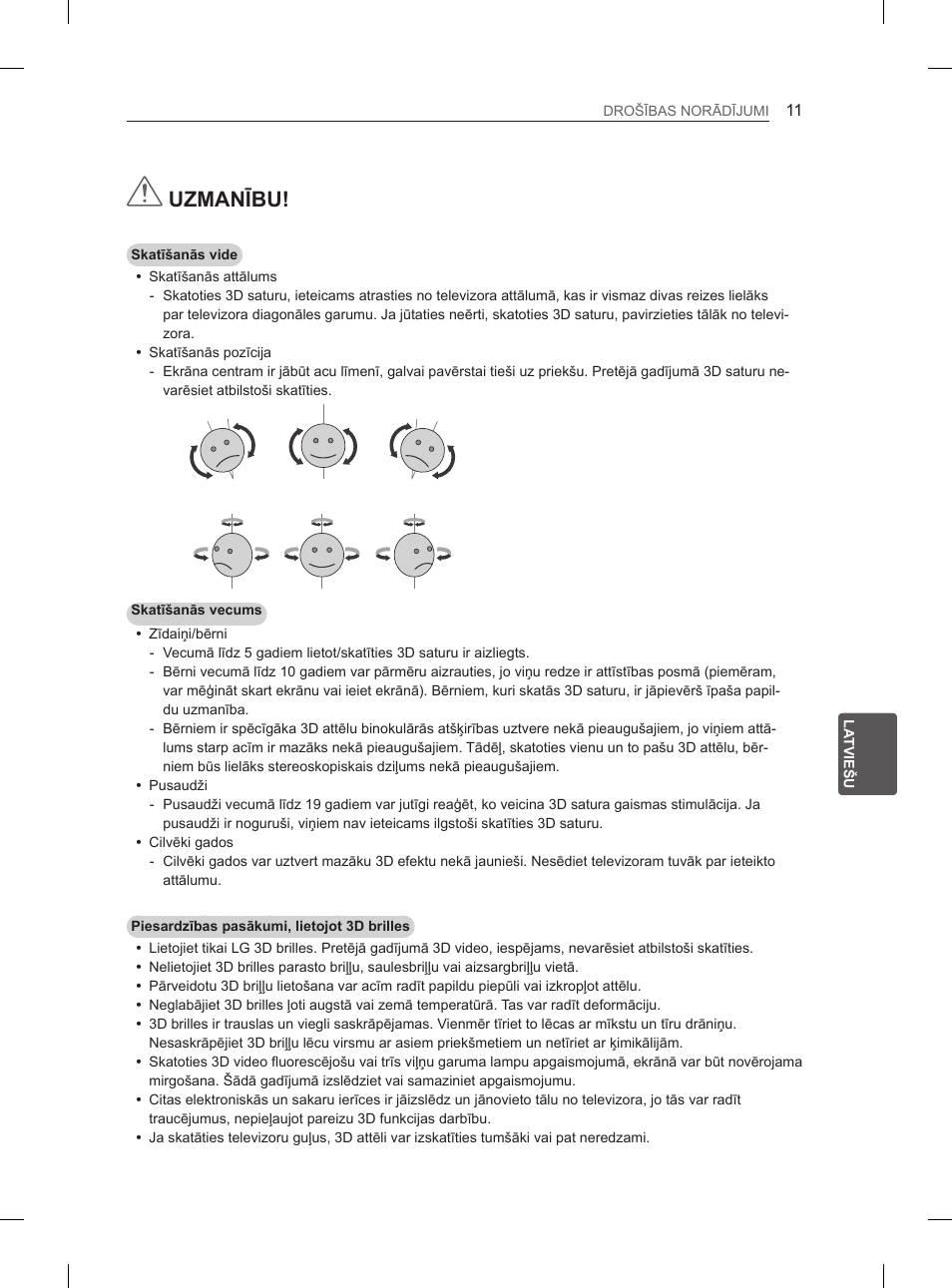 Uzmanību | LG 50PM4700 User Manual | Page 434 / 671