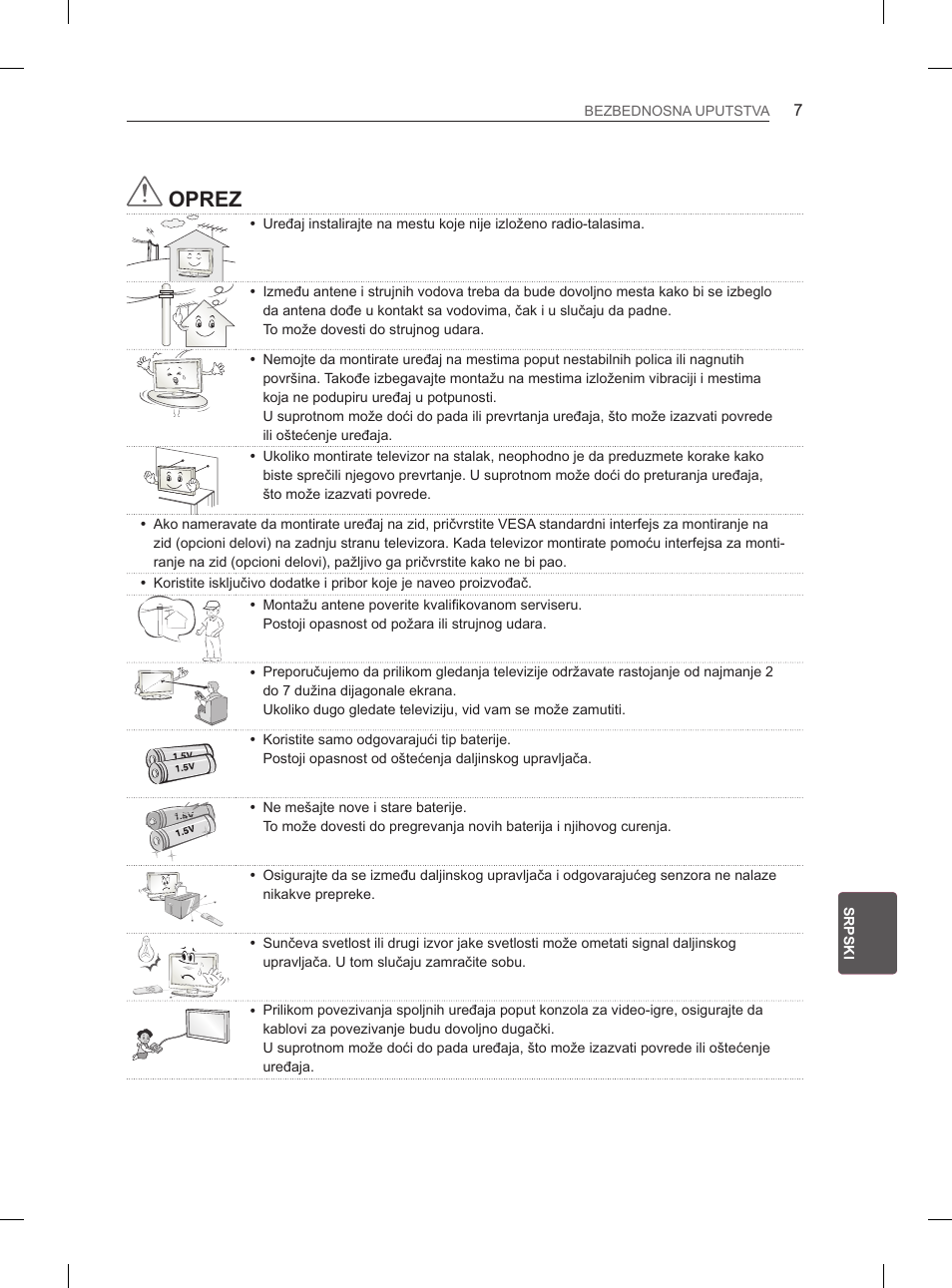 Oprez | LG 50PM4700 User Manual | Page 482 / 671