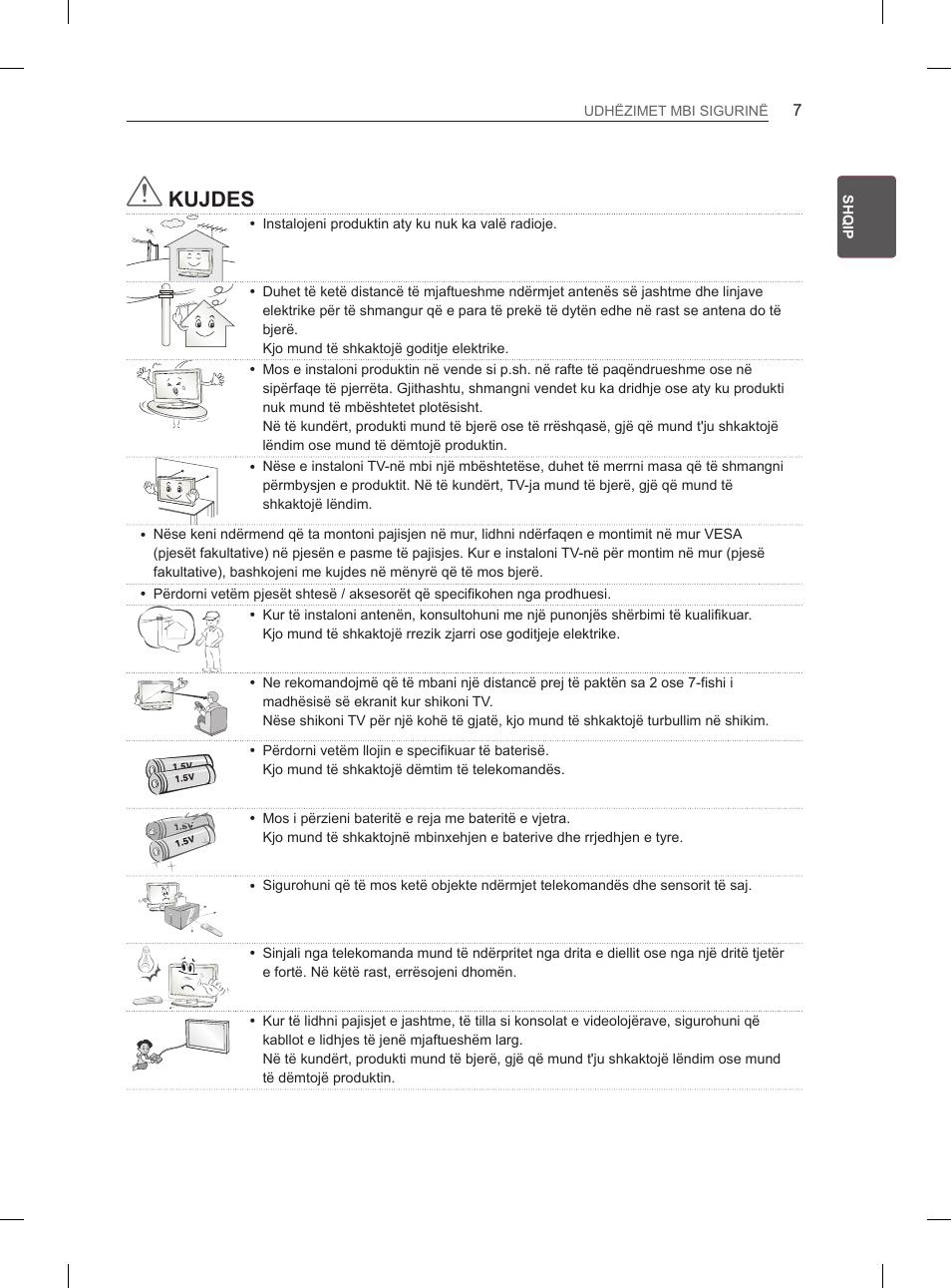 Kujdes | LG 50PM4700 User Manual | Page 534 / 671