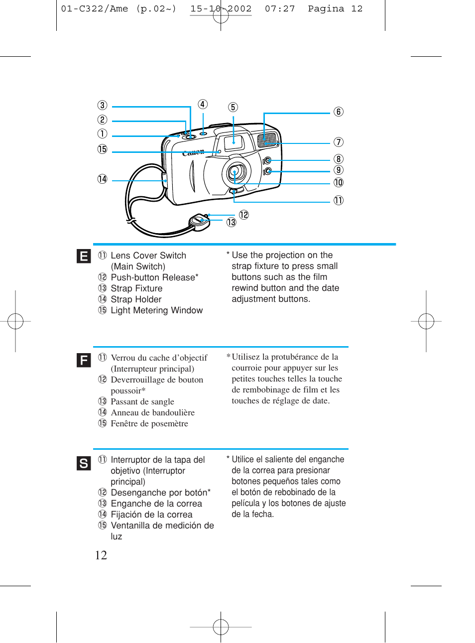 Canon Prima BF-80 Set User Manual | Page 12 / 115