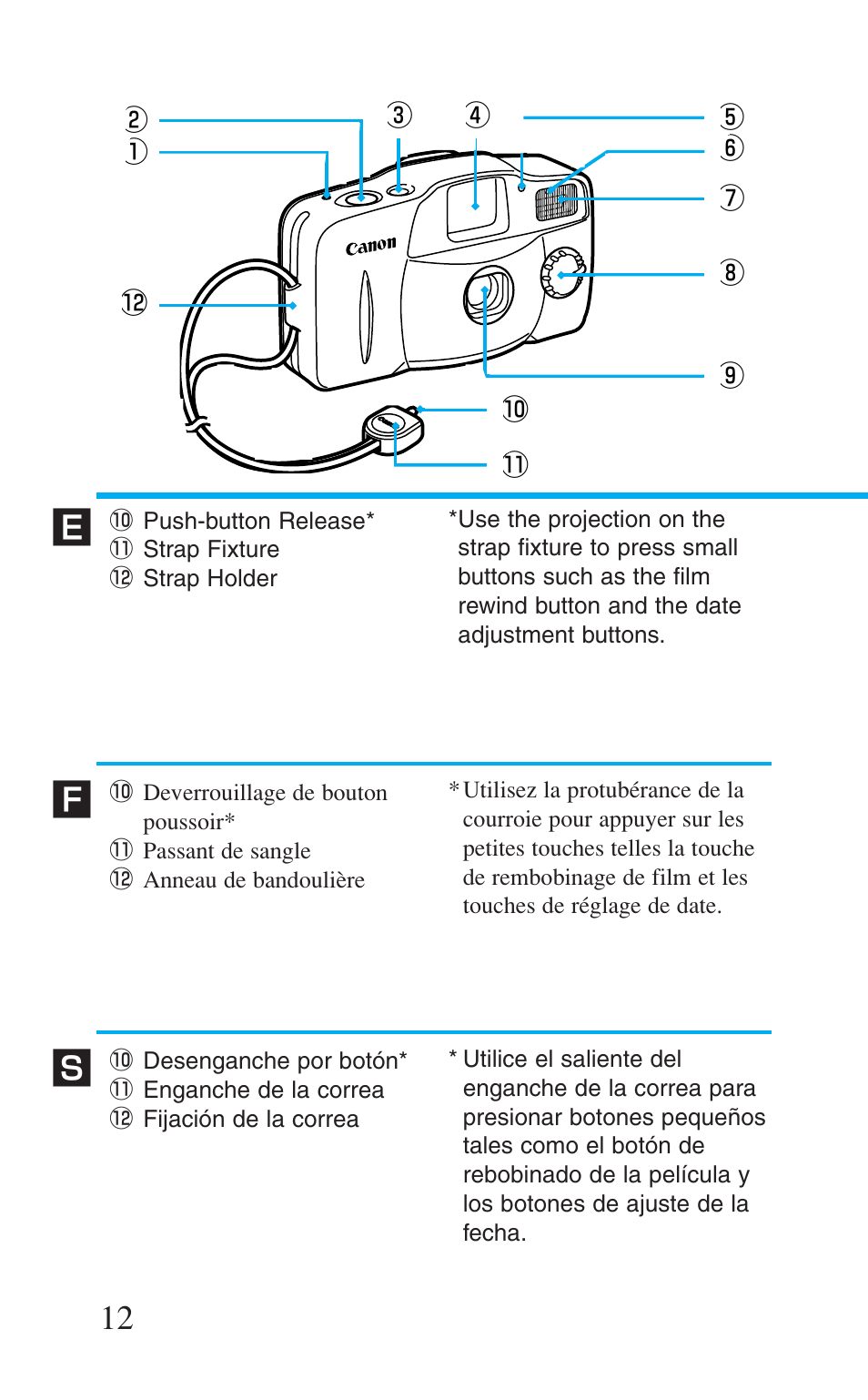 Canon Prima BF-8 User Manual | Page 12 / 115