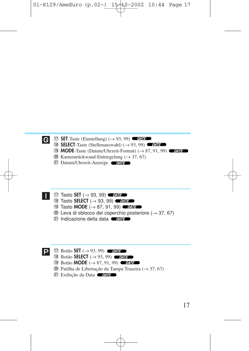 Canon Prima BF-9s Set User Manual | Page 17 / 119