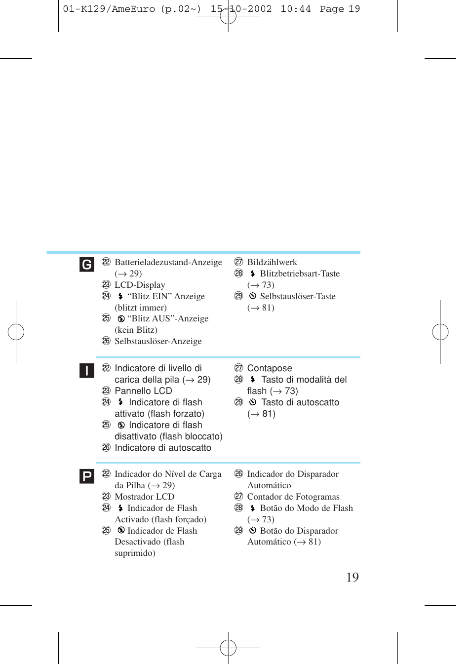 Canon Prima BF-9s Set User Manual | Page 19 / 119