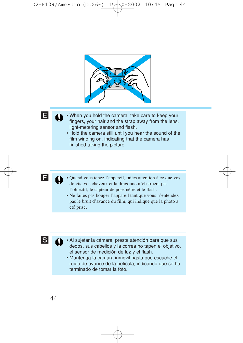 Canon Prima BF-9s Set User Manual | Page 44 / 119