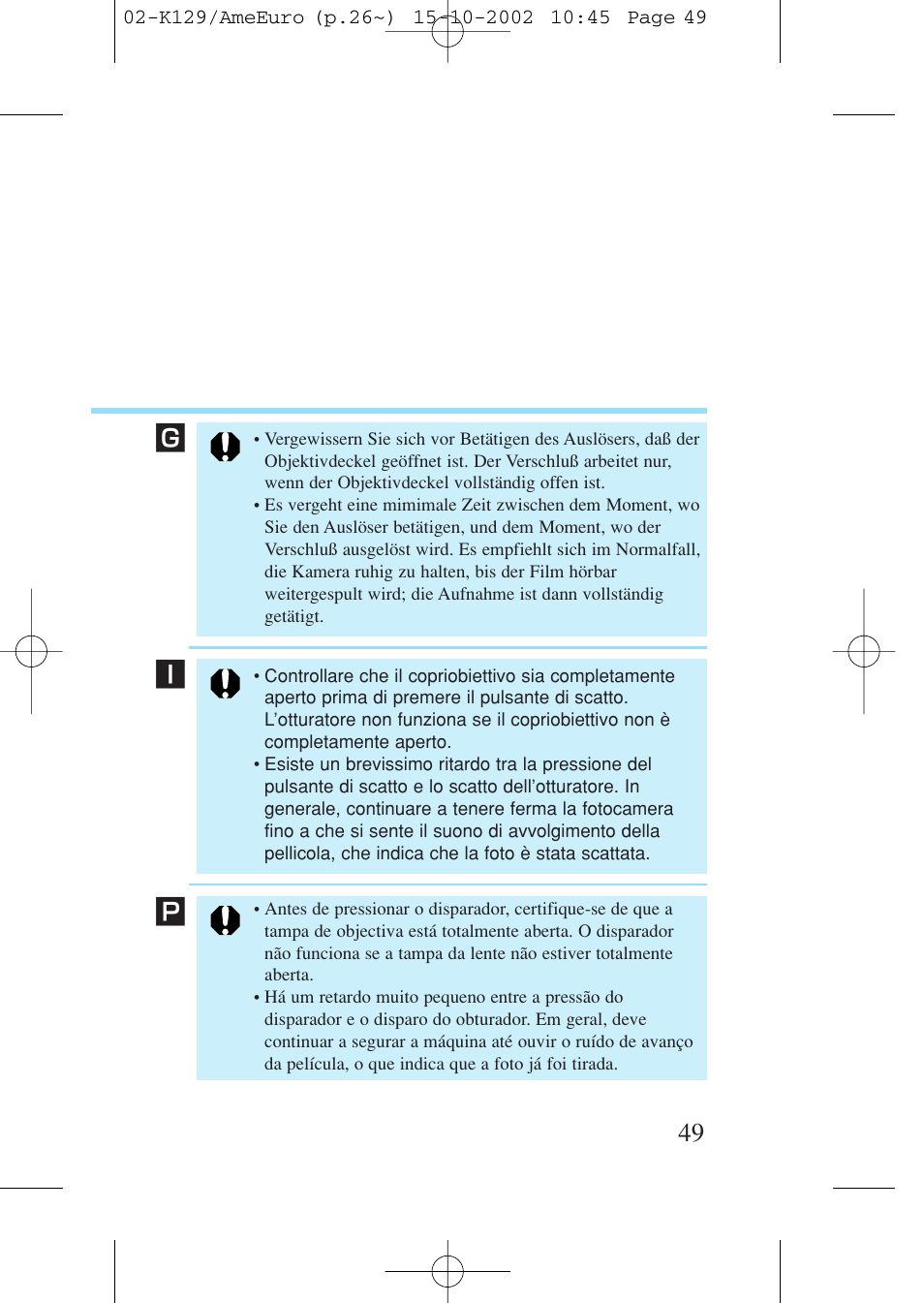 Canon Prima BF-9s Set User Manual | Page 49 / 119