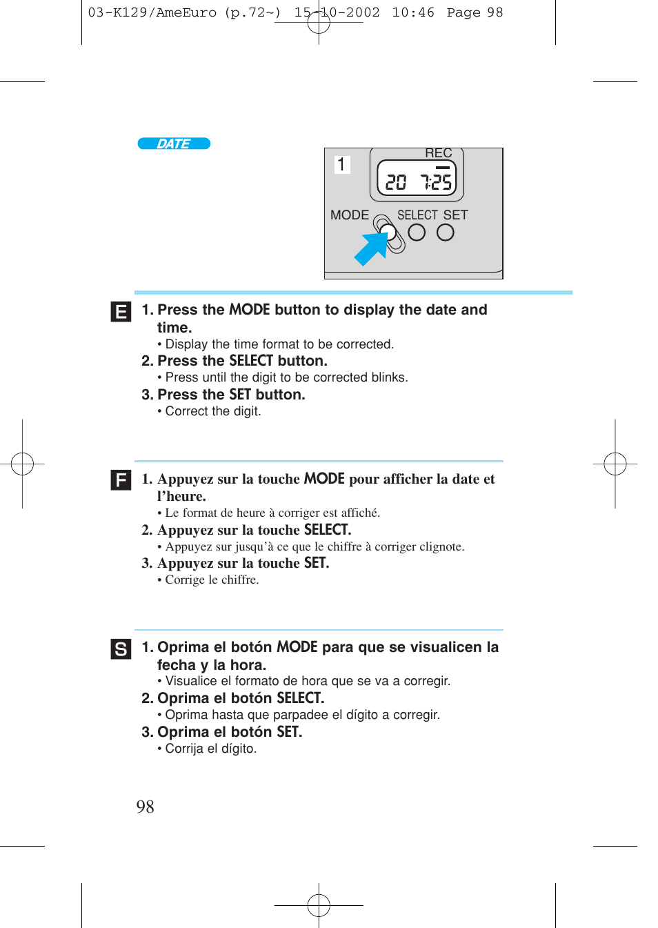Canon Prima BF-9s Set User Manual | Page 98 / 119