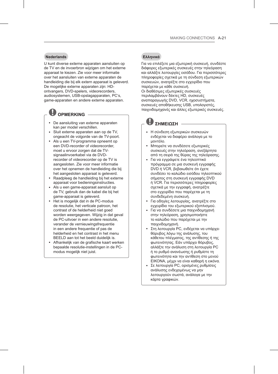 LG 32LN520B User Manual | Page 21 / 208