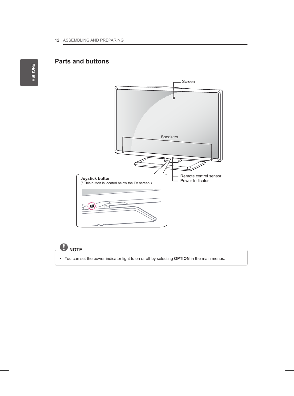 Parts and buttons | LG 32LN520B User Manual | Page 34 / 208