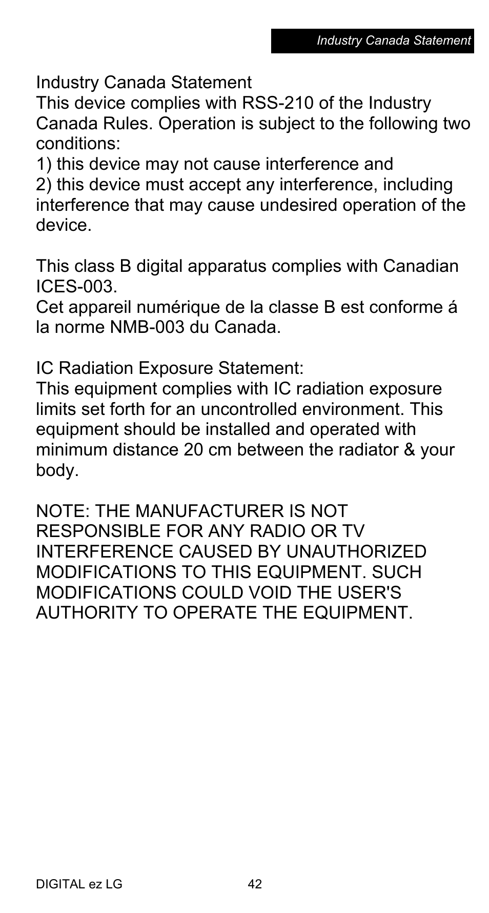 LG AN-WF100 User Manual | Page 7 / 20