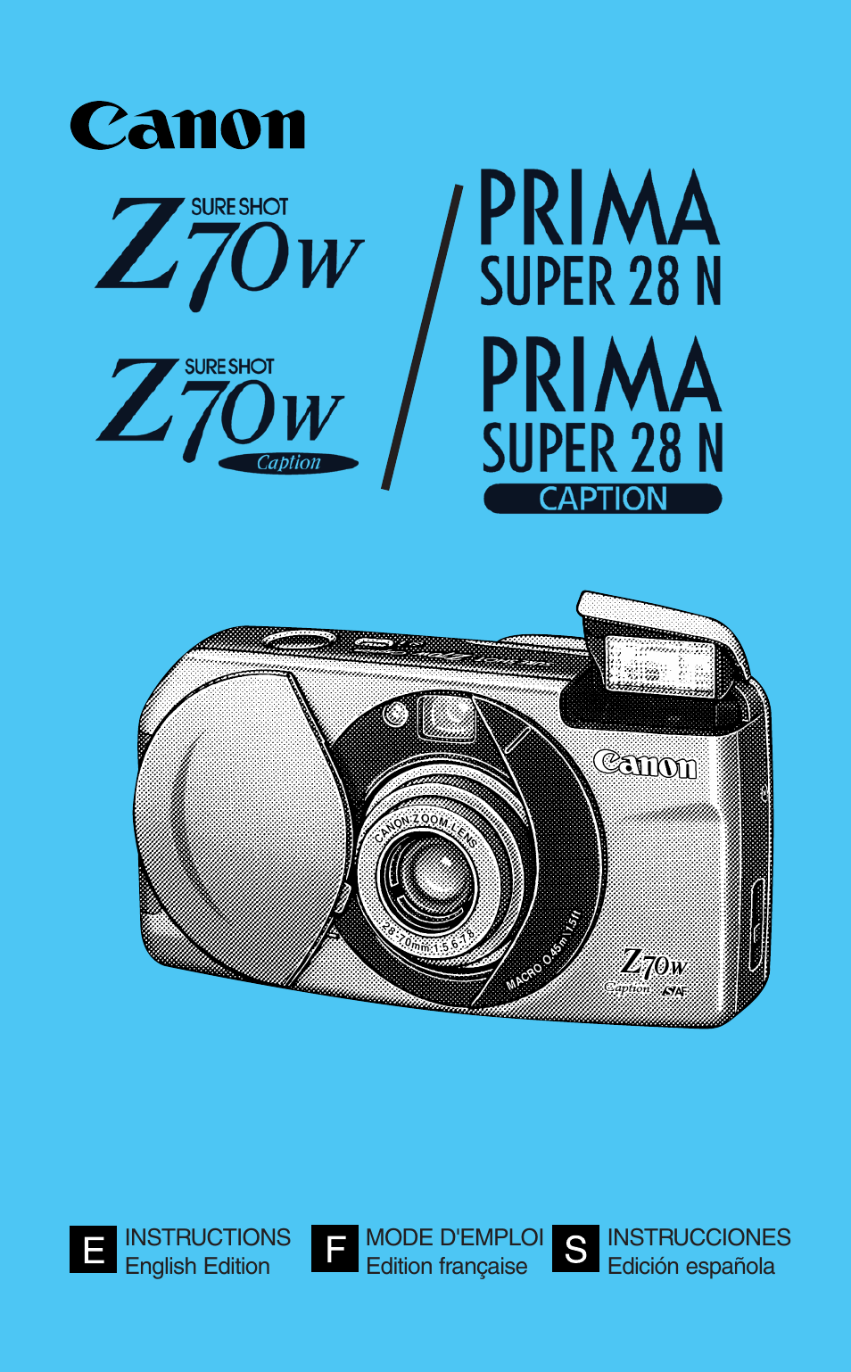 Canon Prima Super 28N -Set User Manual | 95 pages