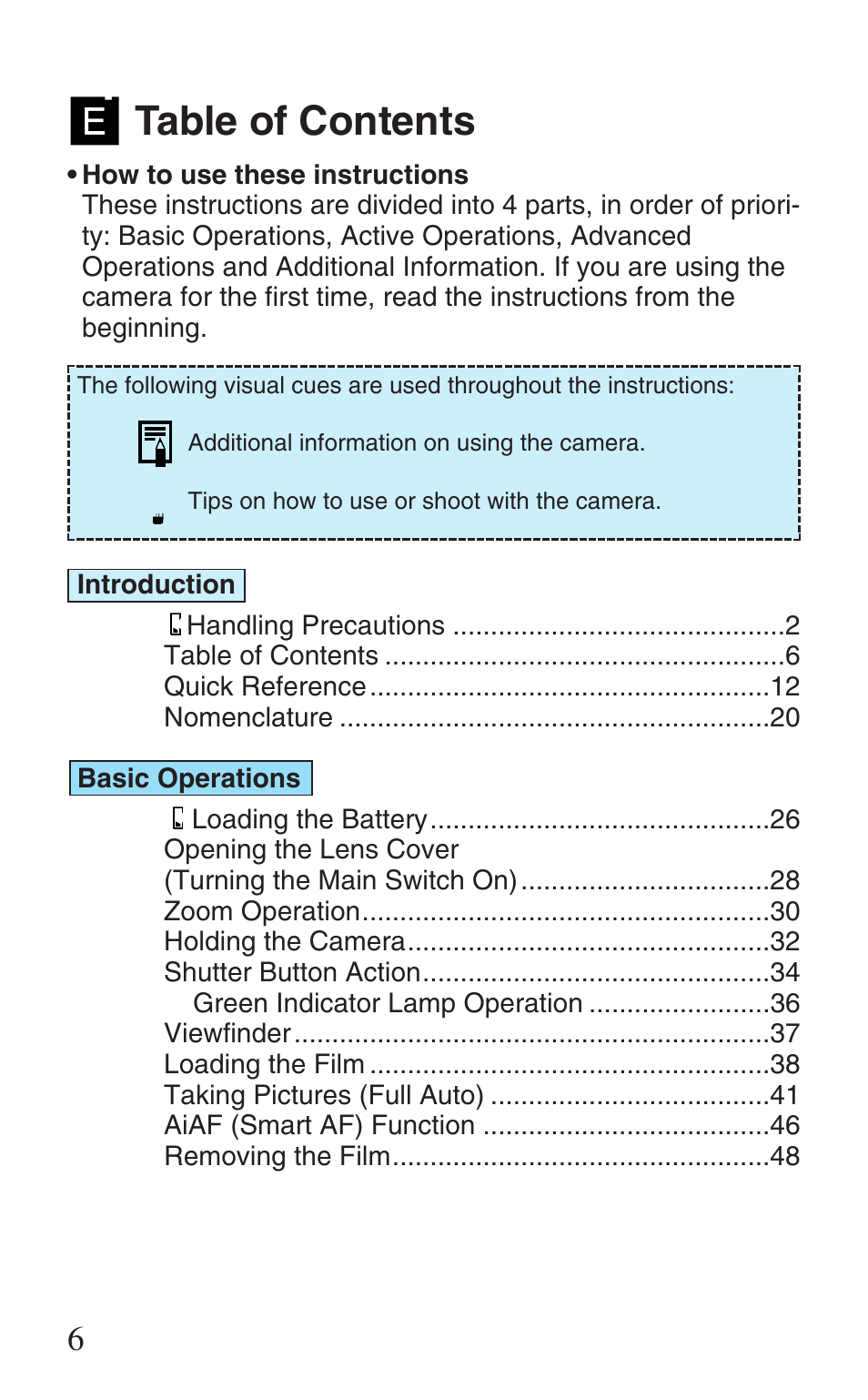 Canon Prima Super 28N -Set User Manual | Page 6 / 95