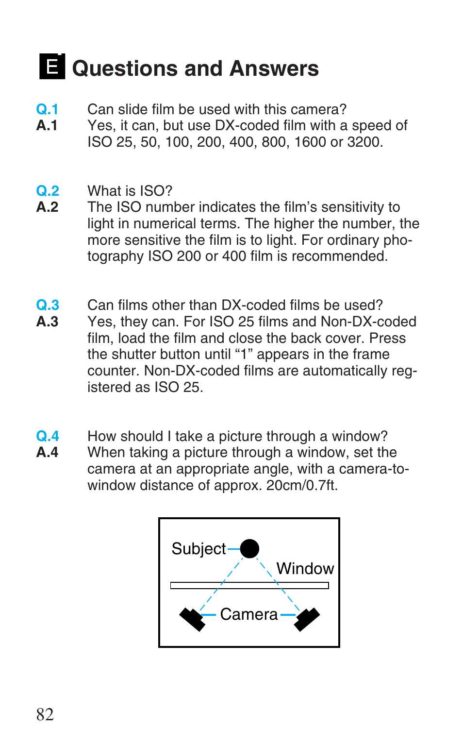 Additional information, Questions and answers | Canon Prima Super 28N -Set User Manual | Page 82 / 95