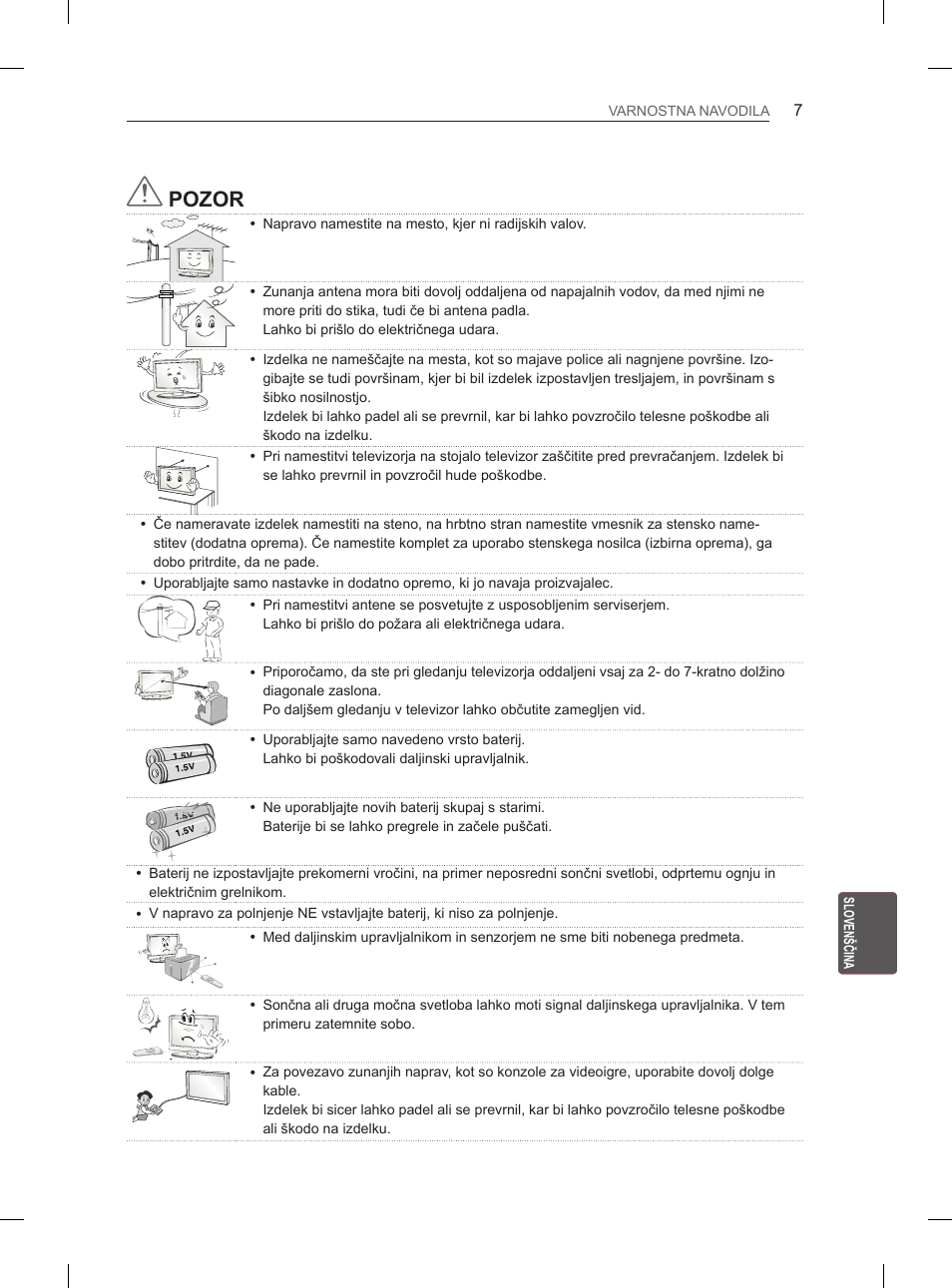 Pozor | LG 60PH660S User Manual | Page 252 / 279