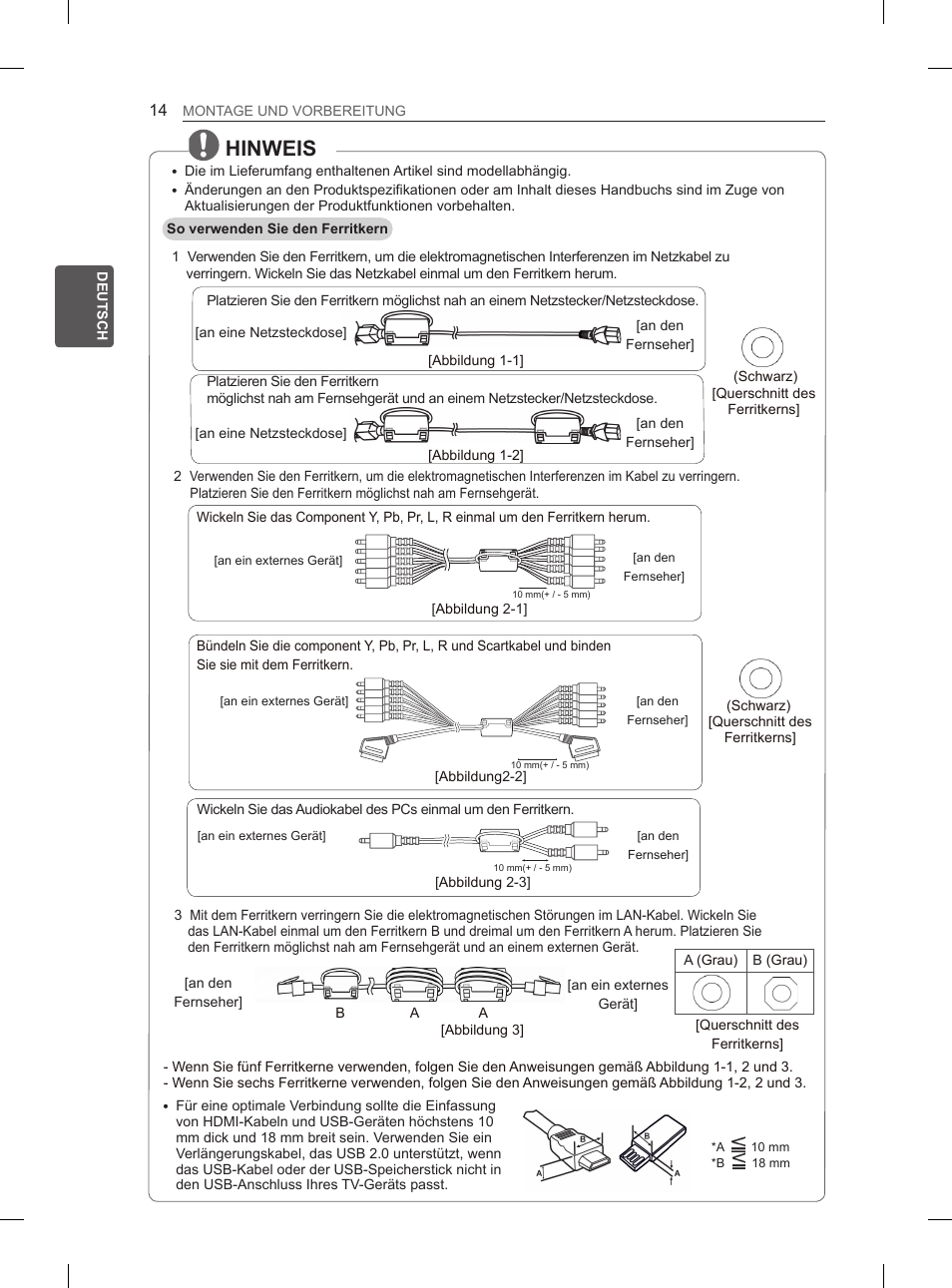 Hinweis | LG 60PH660S User Manual | Page 75 / 279