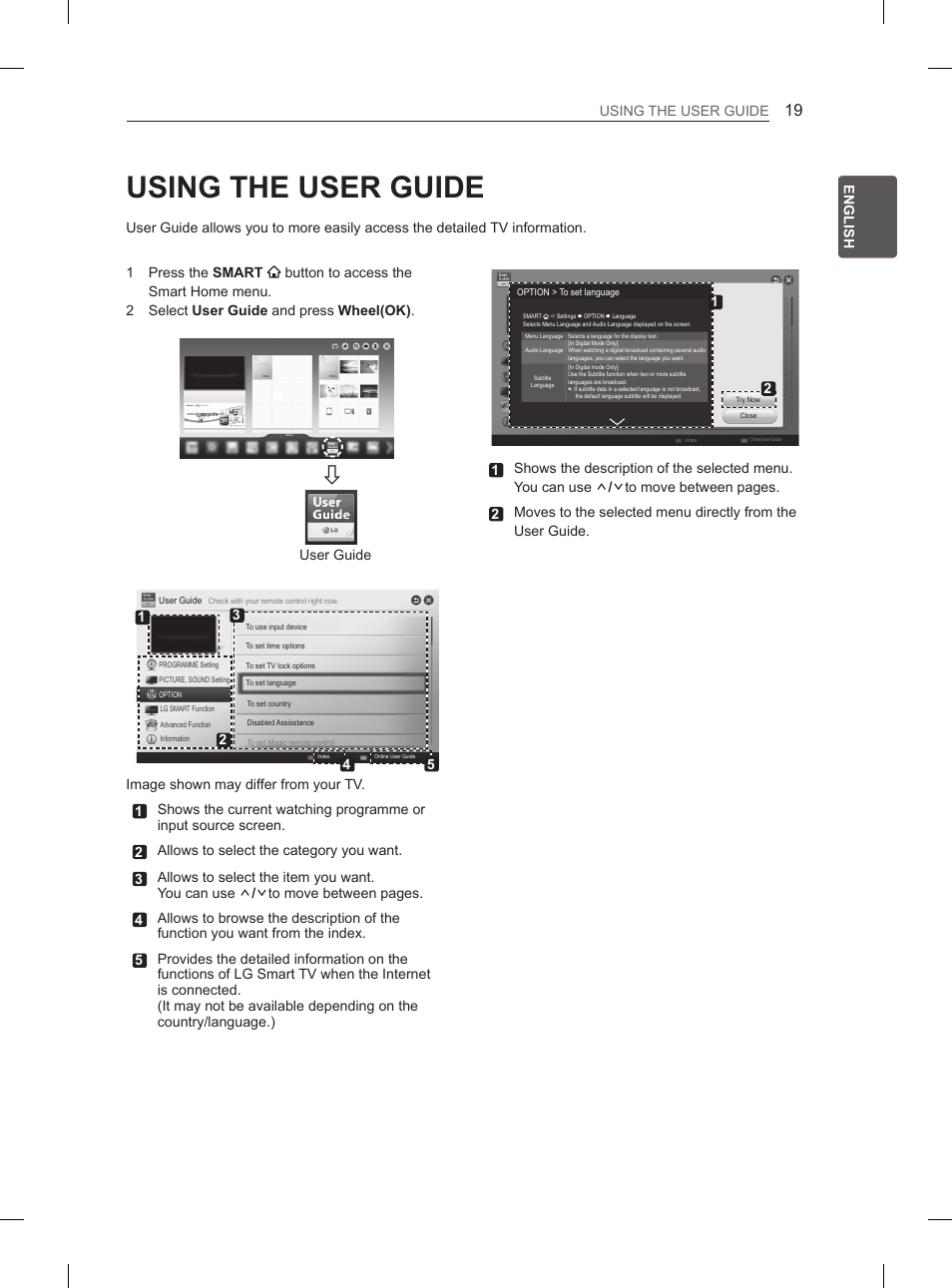 Using the user guide | LG 29LN460R User Manual | Page 26 / 243
