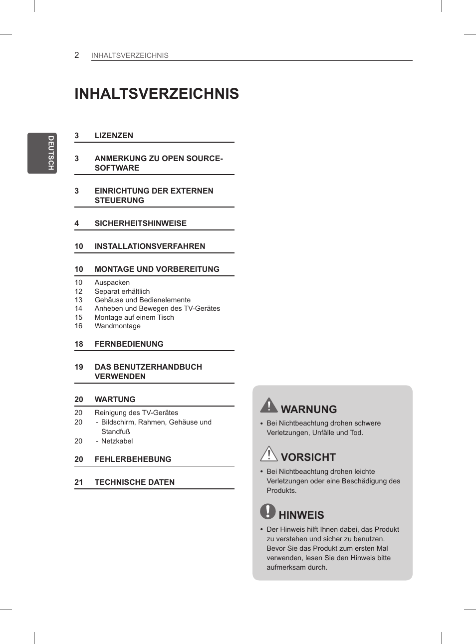 LG 29LN460R User Manual | Page 31 / 243