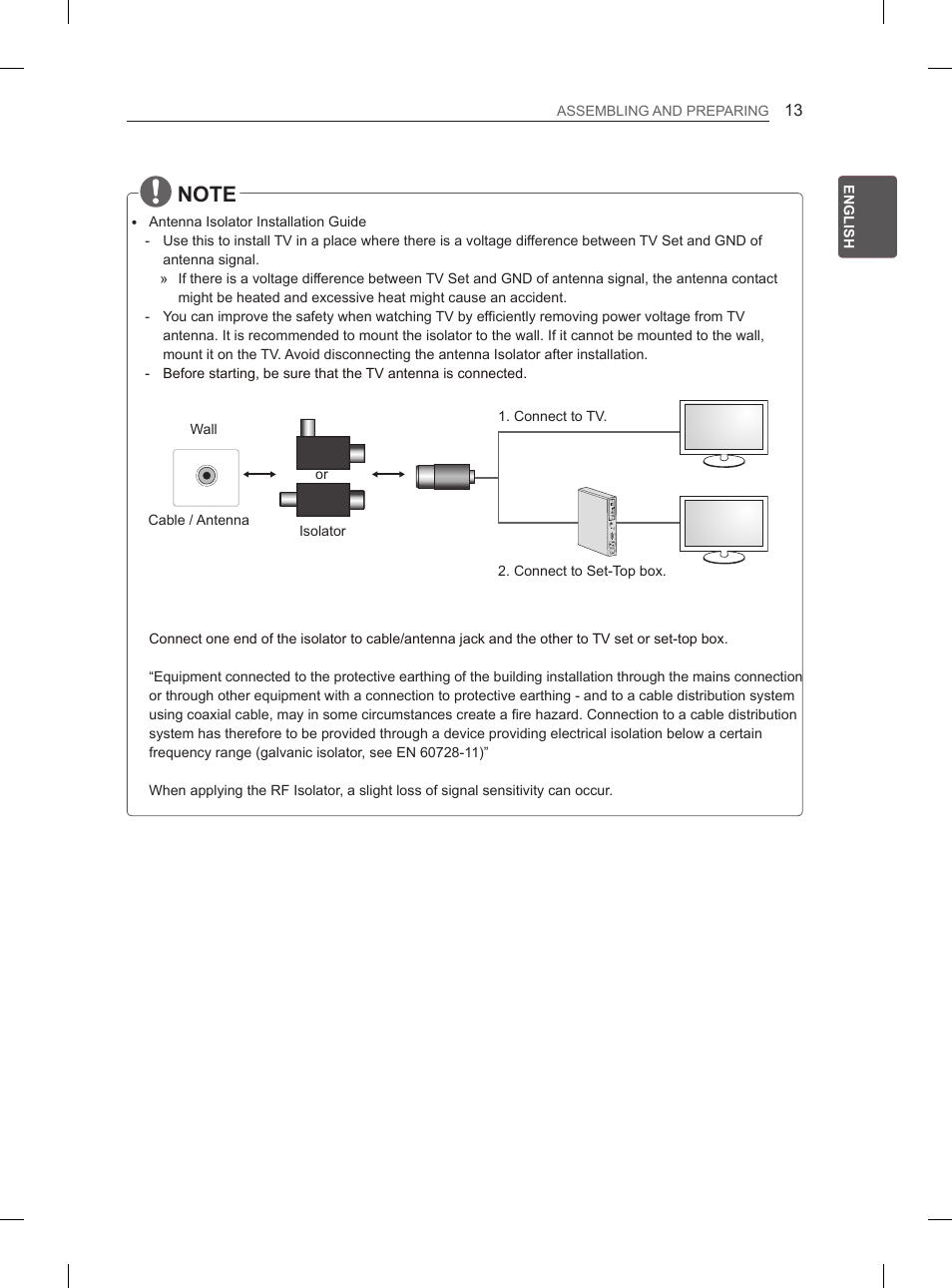 LG 42CS460S User Manual | Page 21 / 212