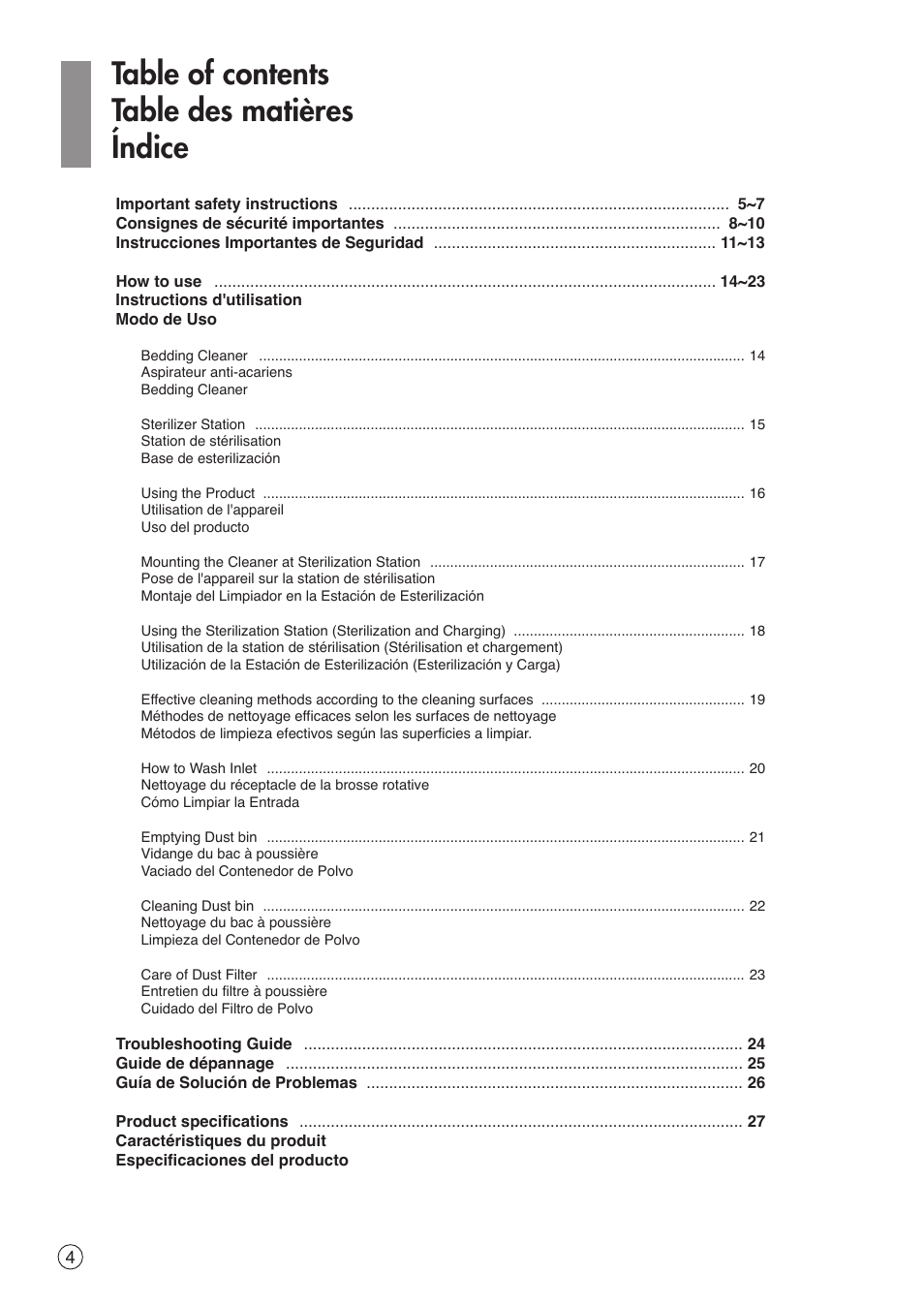 LG VH9200DSW User Manual | Page 4 / 32