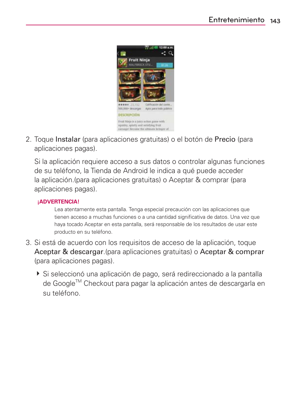 Entretenimiento | LG VS700 User Manual | Page 360 / 448