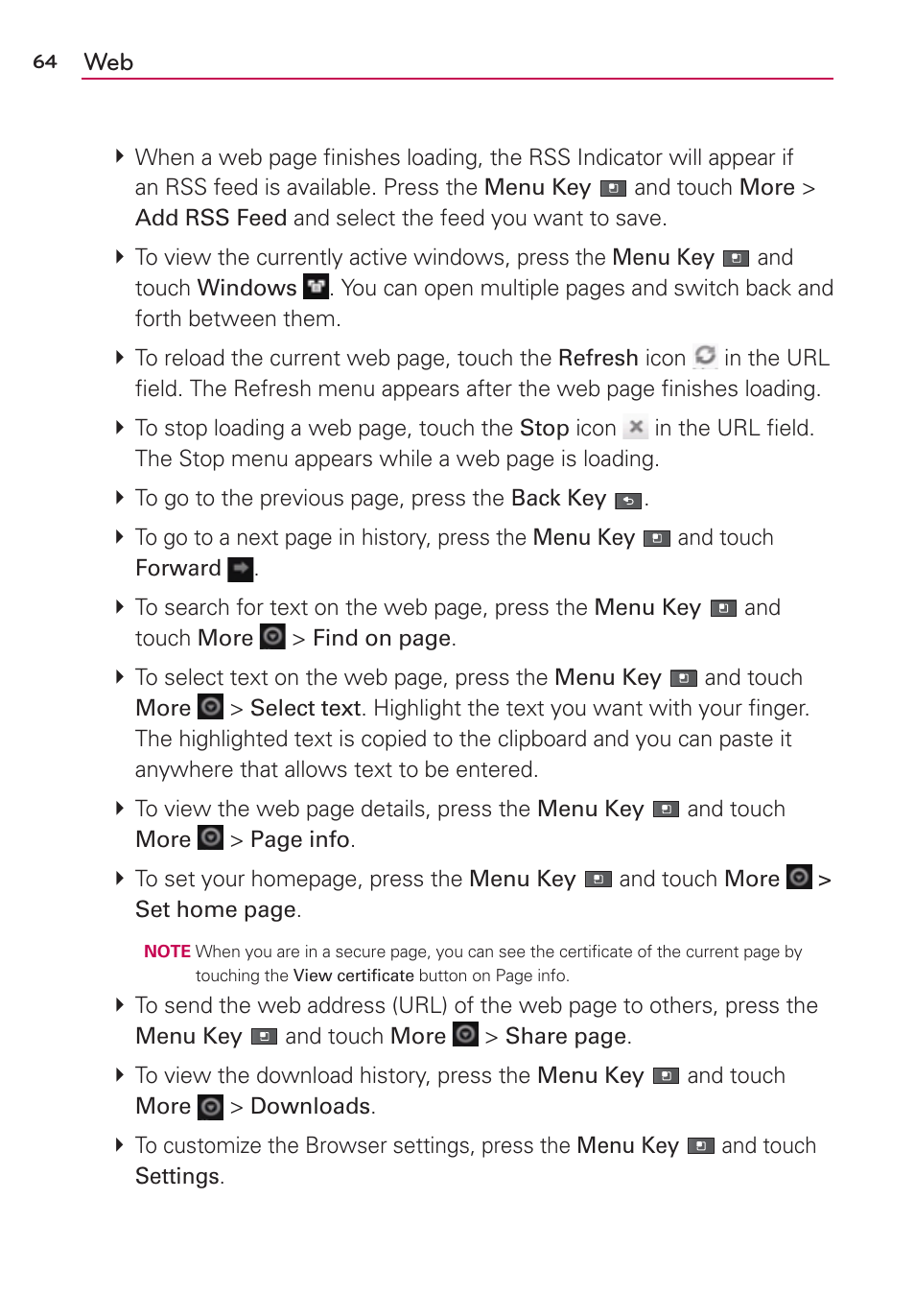 LG VS700 User Manual | Page 66 / 448