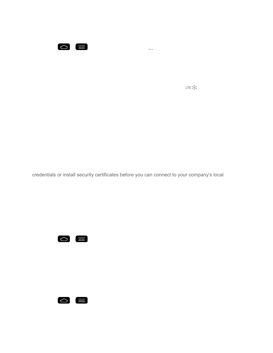 Virtual private networks (vpn), Prepare your phone for vpn connection, Set up secure credential storage | Add a vpn connection | LG LGLS995 User Manual | Page 125 / 218