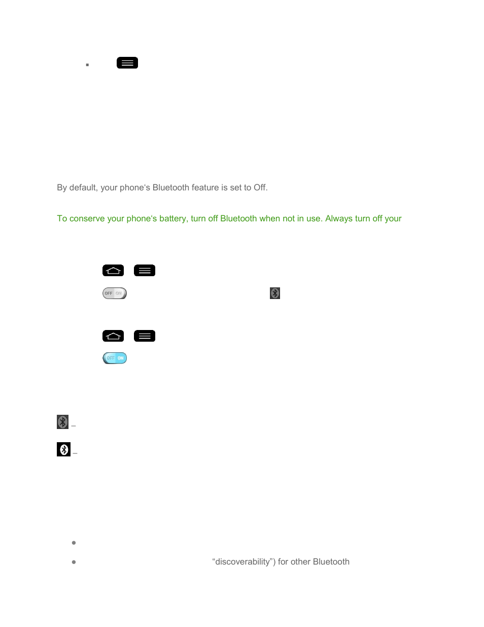 Bluetooth, Turn bluetooth on and off, Bluetooth settings menu | LG LGLS995 User Manual | Page 163 / 218