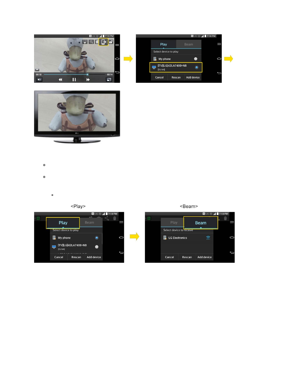 Enjoy content from nearby devices | LG LGLS995 User Manual | Page 167 / 218
