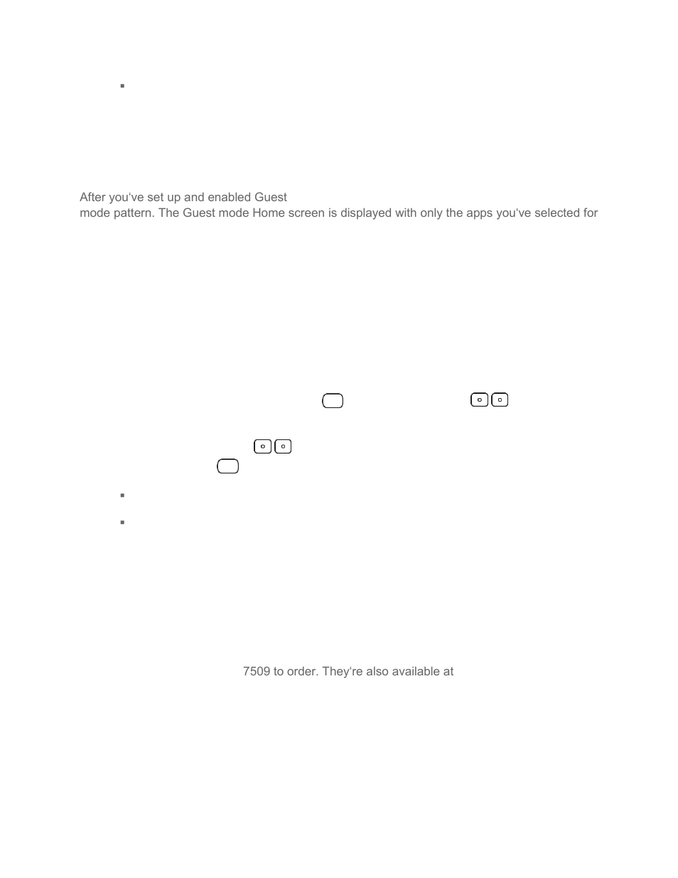 Using guest mode, Hardware key control mode, Battery and charger | LG LGLS995 User Manual | Page 25 / 218